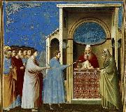 GIOTTO di Bondone The Bringing of the Rods to the Temple oil painting reproduction